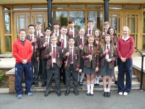 Medal winners with Mrs Robb and Mr McClintock