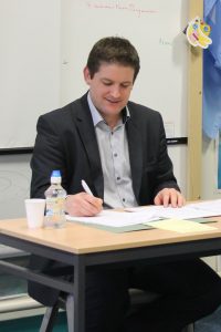 Mr Andrew Jackson asking the questions. Thanks to all the visiting interviewers!